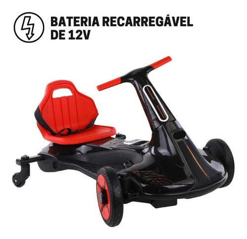 Drift Elétrico Infantil 12v Carrinho Com Luz Som Inmetro Top